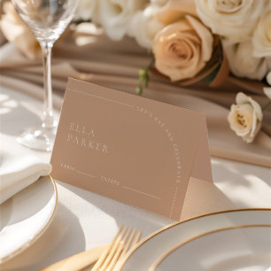 Elegant Modern Minimalist Boho Bröllop Guest Ställ Bordsnummer
