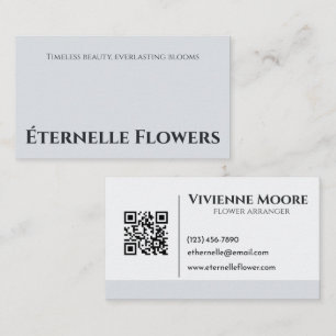 Elegant Modern Minimalist Florist Charm enkel Visitkort