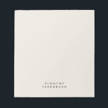 Elegant Modern Minimalist Own Namn Anteckningsblock<br><div class="desc">Den här mallen kan anpassas för att uppfylla alla professioneller. Enkel redigering av Verktyg. Olika typer och storlekar,  alternativ för Färg och teckensnitt.</div>