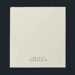 Elegant Modern Minimalist Own Namn Anteckningsblock<br><div class="desc">Den här mallen kan anpassas för att uppfylla alla professioneller. Enkel redigering av Verktyg. Olika typer och storlekar,  alternativ för Färg och teckensnitt.</div>