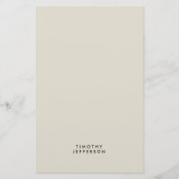 Elegant Modern Minimalist Own Namn