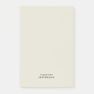 Elegant Modern Minimalist Own Namn Post-it Block