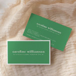 Elegant Modern Minimalist Trendig Kelly Grönt Visitkort<br><div class="desc">Elegant Modern minimalistisk Trendig Kelly Grönt Professionell Enkelt Affärskort</div>