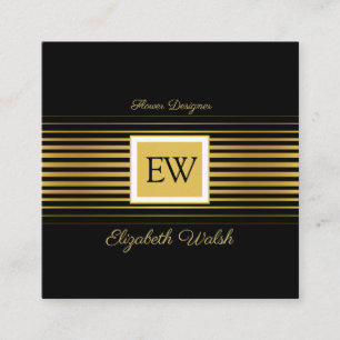 Elegant Modern Minimalist Urblekna Guld Linjer Des Fyrkantigt Visitkort