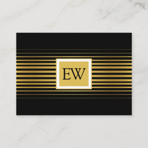 Elegant modern minimalist urblekt guld linjedesign visitkort