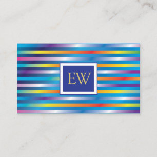 Elegant Modern Minimalistisk Gradient Linjer Desig Visitkort