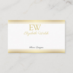 Elegant Modern Minimalistisk Guld Linjer Kort Desi