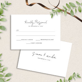 Elegant Modern minimalistisk handskriftsteckensnit OSA Kort