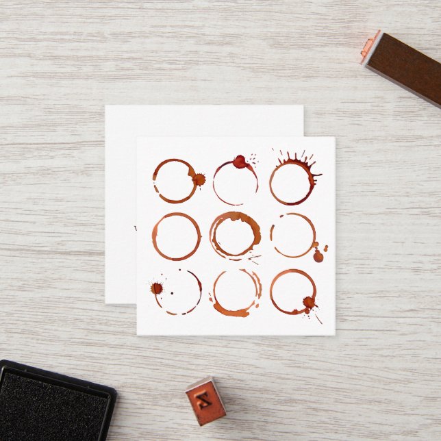 Elegant Modern minimalistisk kaffebutikslättnad Lojalitetskort (Fram/Back In Situ)