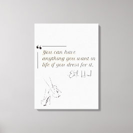 Elegant Modern minimalistisk kvinnlig kvinna Canvastryck