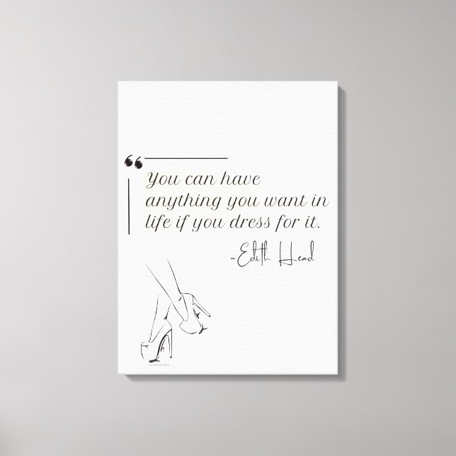 Elegant Modern minimalistisk kvinnlig kvinna Canvastryck (Framsida)