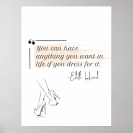 Elegant Modern minimalistisk kvinnlig kvinna Poster