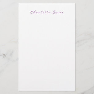 Elegant Modern Minimalistisk Otydlig Skrift Brevpapper