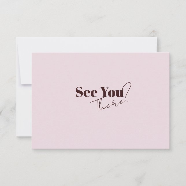 Elegant Modern Minimalistisk QR-kod Bröllop OSA Kort (Framsida)