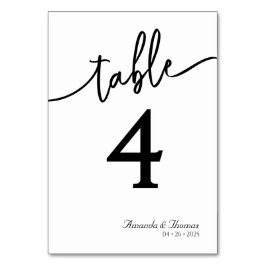 Elegant Modern Minimalistiskt Bord-kort Bordsnummer