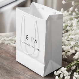 Elegant Modern Modern Minimalist Monogramnamn