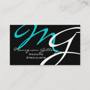 Elegant Modern Monogram-Affärskort Visitkort