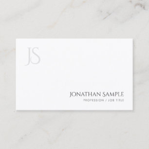 Elegant Modern monogram enkel designmall Visitkort