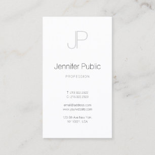 Elegant Modern Monogram enkel Professionell design Visitkort