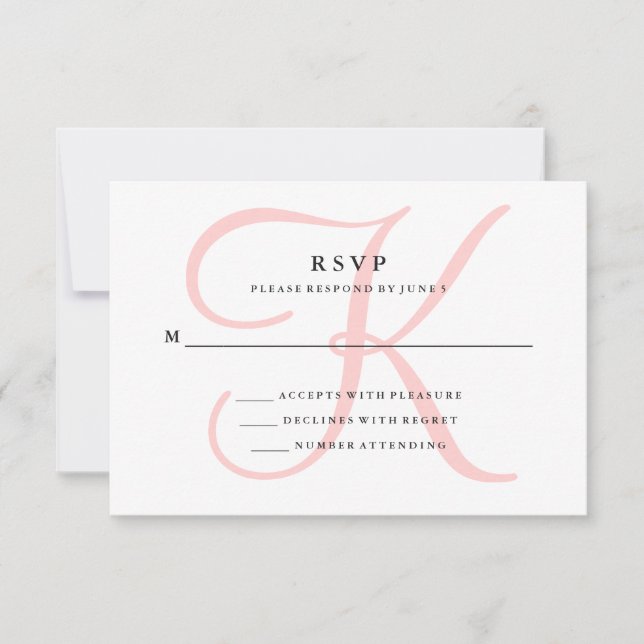 Elegant Modern Monogram för Rosans OSA (Framsida)