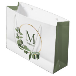 Elegant Modern Monogram Grönt Utandning