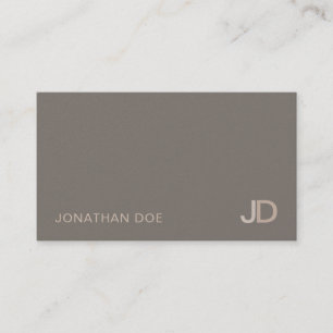 Elegant Modern Monogram Luxury Pearl Avslutar Visitkort
