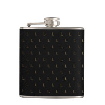Elegant Modern Monogram Mönster Black