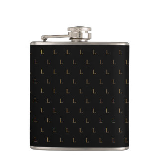 Elegant Modern Monogram Mönster Black Fickplunta