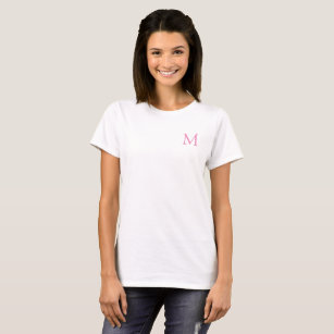 Elegant Modern monogrammall Kvinnors grundläggande T Shirt