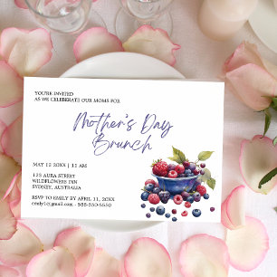 Elegant modern Mors dag Brunch Inbjudningar