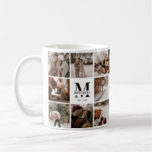 Elegant Modern Multi Photo Collage Gift Keepsak
