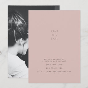 Elegant Modern Mute Minimalist Photo Spara Datumet