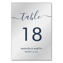 Elegant Modern Navy Blue och Silver