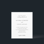 Elegant modern neutral bröllopsinbjudan<br><div class="desc">Denna design är en del av en tidlös svit bröllopsinbjudningar med delikat typografi och en ren,  minimalistisk layout. Dess neutrala,  moderna estetik ger den en förfinad och sofistikerad känsla,  vilket gör att den passar vackert med både mjuka och djärva färgpaletter för bröllop.</div>