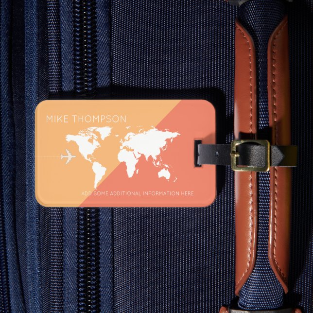 elegant, modern och geometrisk laxresa bagagebricka (Framsida Insitu 4)