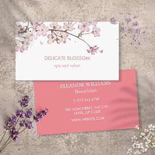 Elegant Modern Ömtlig Blomning Visitkort