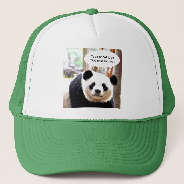 Elegant Modern Panda Bear Shakespeare-citat Keps (Framsida)