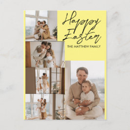 elegant Modern Påsk, familj fem fotosamlingar Helg Vykort