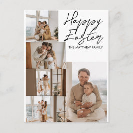 elegant Modern Påsk, familj fem fotosamlingar Helg Vykort