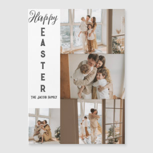 elegant modern Påsk, familjens fyra fotokollage