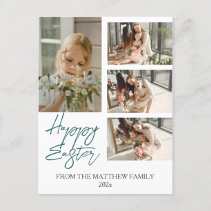 elegant Modern Påsk, familjens fyra fotosamlingar Helg Vykort