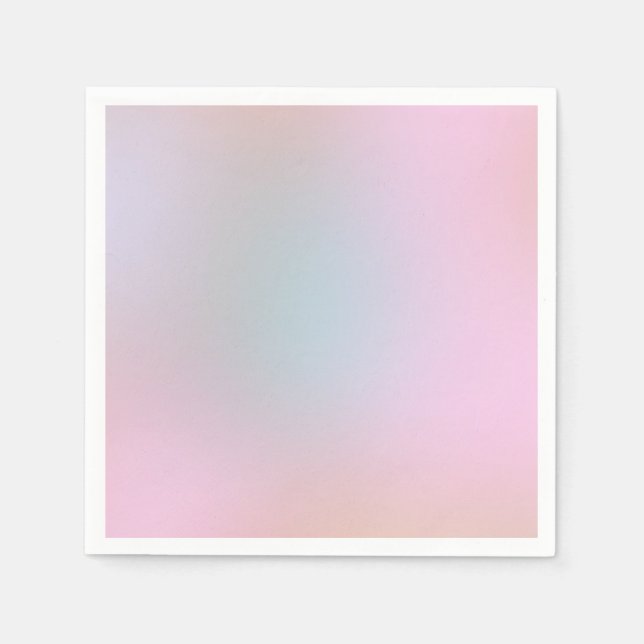 Elegant modern pastellfärger Abstrakt konst Pappersservett (Framsidan)