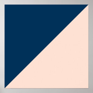 elegant modern pastellpapp - blått färg poster