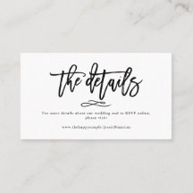 Elegant+Modern penselfont bröllopsdetaljer