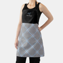 Elegant modern personlig blå tartan