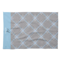 Elegant modern personlig blå tartan