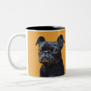 Elegant Modern Personlig Husdjur Foto Hund Älskare Två-Tonad Mugg