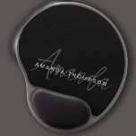 Elegant Modern Personlig med Namn Monogram Gel Musmatta<br><div class="desc">Öka din kontorsinställning och produktivitet med vår moderna Personlig för Elegant i svartvitt med Namn Monogram Gel Mouse Pad. Den här noggrant designade musknappen blandar sömlöst contemporaryns estetik med personligens beröring, skapar den en chic och praktisk tillbehör till trendigets arbetsyta. Med ditt namn och ett monogram i ett slimmat strömavbrott...</div>