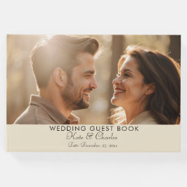 Elegant Modern Photo Anpassningsbar Qr-kod Gästböcker