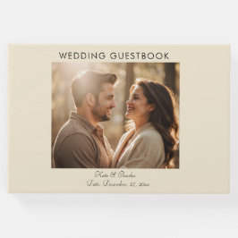 Elegant Modern Photo Anpassningsbar Qr-kod Gästböcker